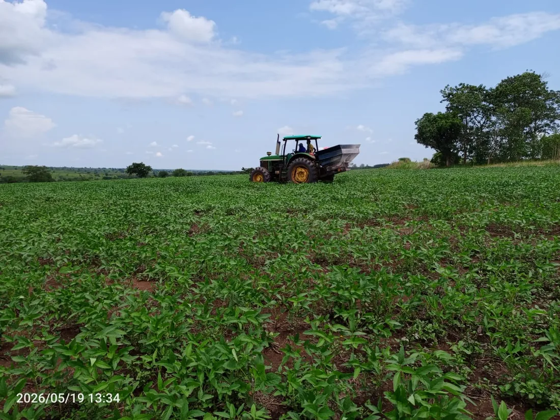 A Normah tractor working a field as part of its mechanisation service.
